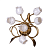 Настенный светильник цветы Chiaro Иоланта 321020306