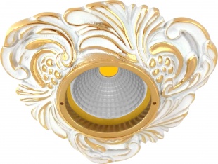 Точечный светильник FEDE Chianti Gold White Patina FD1009ROP