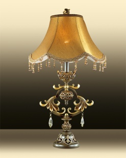 Настольная лампа с абажуром Odeon Light Safira 2802/1T