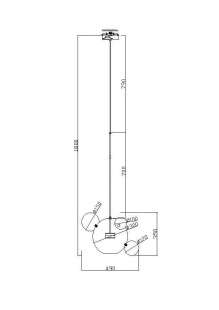 Подвесной светодиодный светильник Freya Amoris FR5128PL-L10BS1