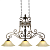 Тройной подвесной светильник Chiaro Айвенго 382011503